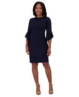 Jessica Howard Women's Bell-Sleeve Boat-Neck Sheath Dress