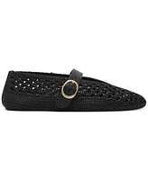 Steve Madden Women's Alara Raffia Mary Jane Flats