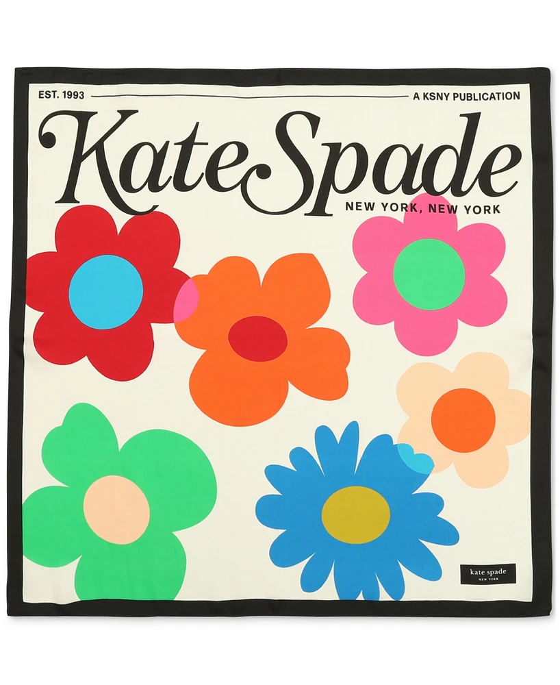 Kate Spade New York Magazine Bandana Silk Scarf