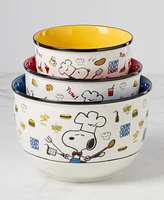 Lenox Chef Snoopy Bowls, Set of 3
