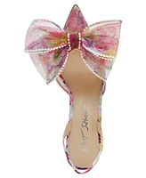 Betsey Johnson Women's Kelli Mesh Bow Slingback Pumps