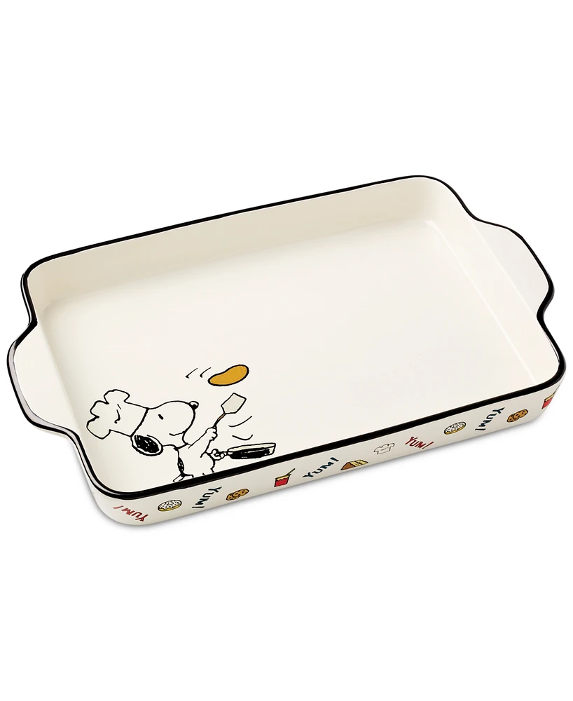Lenox Chef Snoopy Rectangular Porcelain Baker