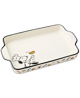 Lenox Chef Snoopy Rectangular Porcelain Baker