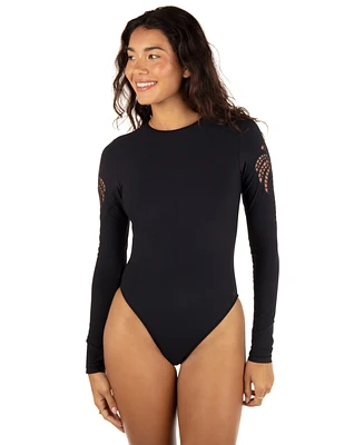 Hurley Juniors' Shadow Palm Long-Sleeve Surf Suit