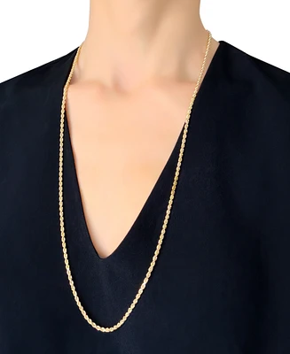 Italian Gold Forza Rope Chain 30" Necklace (2-3/4mm) in 14k Gold
