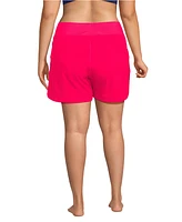 Lands' End Women's Plus 5" Quick Dry Swim Shorts with Panty