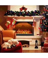 23" 750 with 1500W 5000 Btu Electric Fireplace Insert with Remote Control Timer