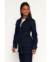 Petal and Pup Women's Nadine Tie Waist Button Front Jacket