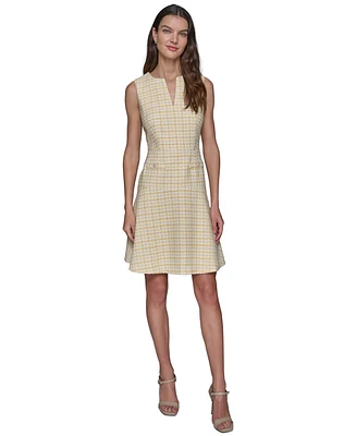 Karl Lagerfeld Paris Women's Boucle Tweed Dress