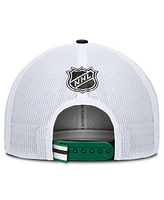 Fanatics Men's Kelly Green/White Dallas Stars Authentic Pro Rink Trucker Hat