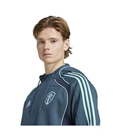 Adidas Men's Aqua Seattle Sounders Fc 2025 Travel Pullover Hoodie