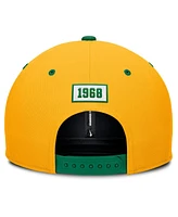 Nike Men's Gold/Green Athletics Cooperstown Collection Pro Performance Snapback Hat