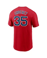 Nike Men's Garrett Crochet Red Boston Sox Fuse Name Number T-Shirt