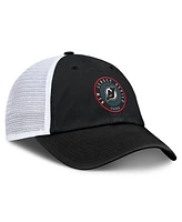 Fanatics Men's Black/White New Jersey Devils Averie Trucker Adjustable Hat