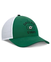 Fanatics Men's Kelly Green/White Dallas Stars Authentic Pro Rink Trucker Hat