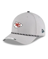 New Era Men's Gray Kansas City Chiefs Super Bowl Lix Opening Night 9FORTY Adjustable Hat