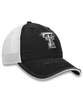 Top of the World Women's Black/White Texas Tech Red Raiders Radiant Trucker Snapback Hat