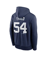 Nike Men's Max Fried Navy New York Yankees Name Number Pullover Hoodie