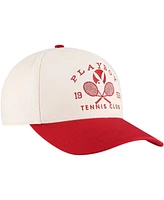 Lids Men's Cream/Red Playboy Tennis Club A-Frame Adjustable Hat