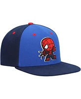 Lids Big Boys and Girls Royal Spider-Man Chibi Glow-in-the-Dark Snapback Hat