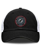 Fanatics Men's Black/White New Jersey Devils Averie Trucker Adjustable Hat