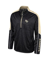 Colosseum Men's Black Ucf Knights Marled Half-Zip Jacket