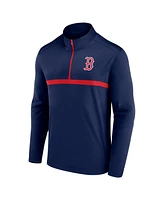 Fanatics Men's Navy Boston Red Sox Head-to-Head Quarter-Zip Top