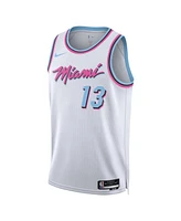 Nike Men's and Women's Bam Adebayo White Miami Heat 2024/25 Swingman Player Jersey - City Edition