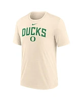 Nike Men's Cream Oregon Ducks Natural Arch Logo Tri-Blend T-Shirt