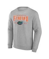 Fanatics Men's Gray Florida Gators True Classics Act Fast Fleece Pullover Sweatshirt