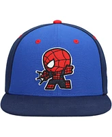 Lids Big Boys and Girls Royal Spider-Man Chibi Glow-in-the-Dark Snapback Hat