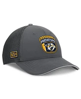 Fanatics Men's Gray Nashville Predators Authentic Pro Home Ice Trucker Adjustable Hat