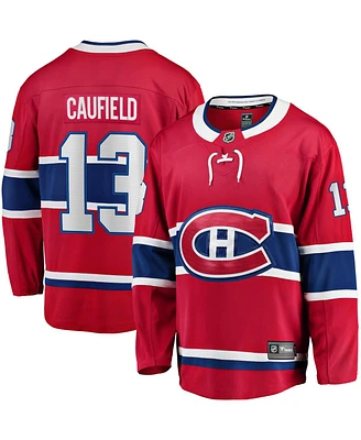 Fanatics Men's Cole Caufield Red Montreal Canadiens Home Premier Breakaway Player Jersey