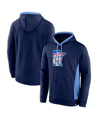 Fanatics Men's Navy Minnesota Twins True Classics Fanarama Pullover Hoodie