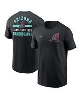 Nike Men's Black Arizona Diamondbacks 2-Hit T-Shirt