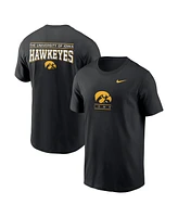 Nike Men's Black Iowa Hawkeyes 2-Hit T-Shirt