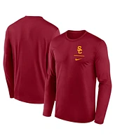 Nike Men's Cardinal Usc Trojans Primary Stack Legend Long Sleeve T-Shirt