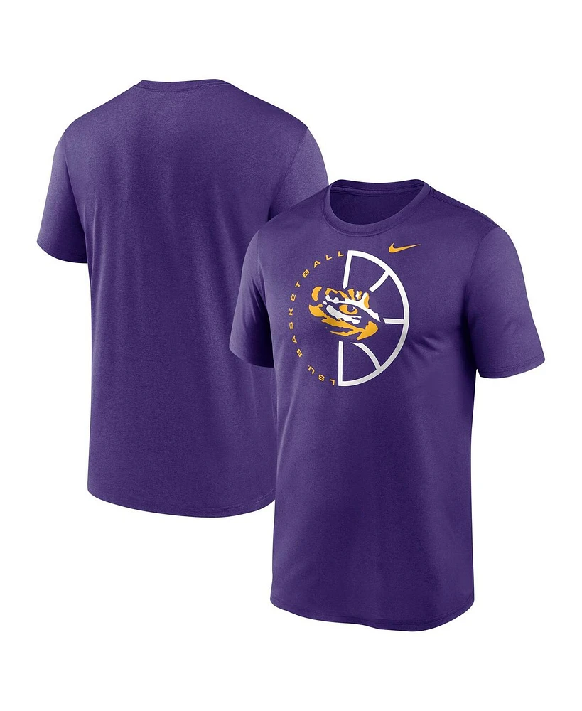 Nike Men's Purple Lsu Tigers Legend Basketball Icon Performance T-Shirt