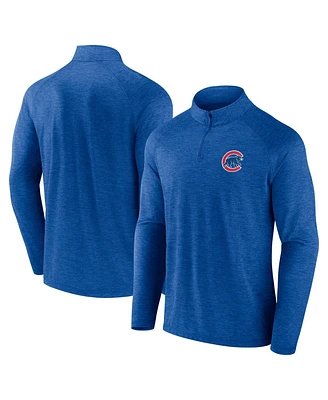 Fanatics Men's Royal Chicago Cubs Head-to-Head Raglan Quarter-Zip Jacket