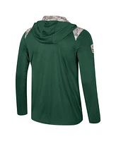 Colosseum Men's Green Michigan State Spartans Oht Military Appreciation Quarter-Zip Hoodie Jacket