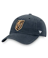 Fanatics Men's Charcoal Vegas Golden Knights Core Primary Logo Adjustable Hat