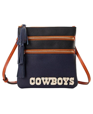 Dooney & Bourke Dallas Cowboys Infield Triple Zip Crossbody Purse