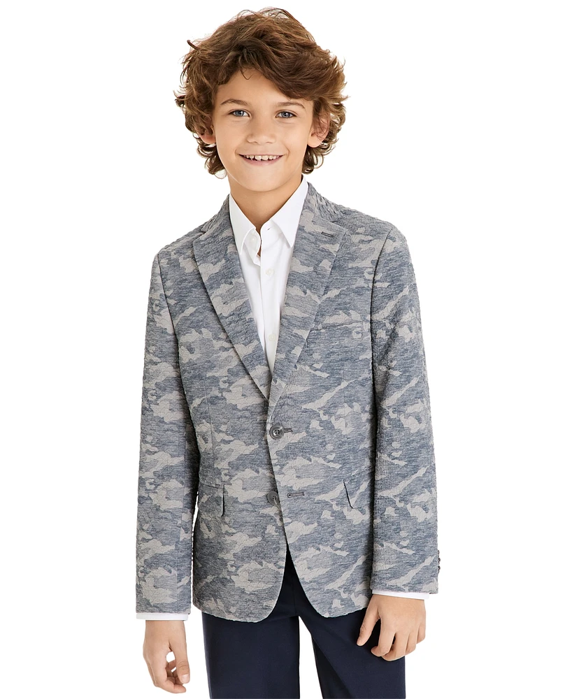 Michael Kors Big Boys Classic Fit Camo Sport Coat