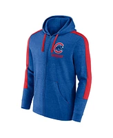 Fanatics Men's Heather Royal Chicago Cubs Gains Fleece Full-Zip Hoodie