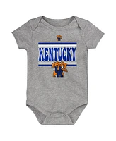 Outerstuff Newborn Royal Kentucky Wildcats Sunday Comics 3-Pack Bodysuit Set