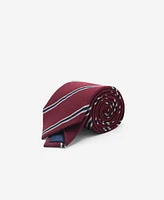 Mango Men's Striped Silk-Blend Tie