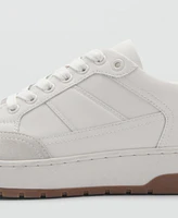 Mango Men's Combined Leather Trainers