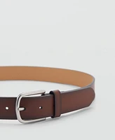 Mango Men's Degraded Leather Belt