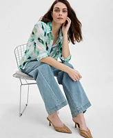 I.n.c. International Concepts Women's Floral-Print Blouse, Exclusively at Macy's
