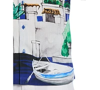 Cubavera Men's Scenic Print Short Sleeve Button-Front Shirt